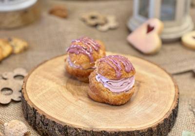 Čučoriedkové choux
