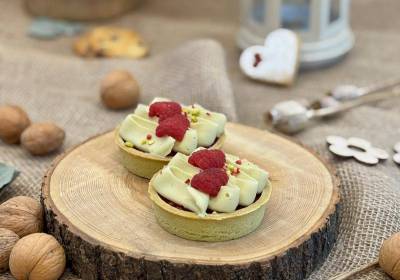 Tartaletka pistácia - malina 130g